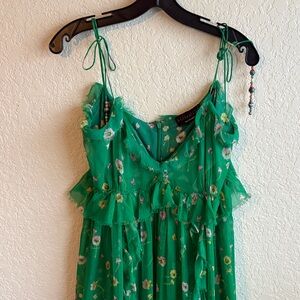The Kooples Green Floral Dress